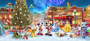 Christmas Mickey Minnie Donald Princesses Diamond Painting Kit - DIY
