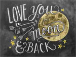 Love You Moon Diamond Painting Kit - DIY