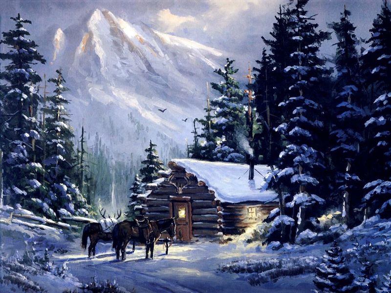 DIY 5D Diamond Painting Horse by Number Kits Winter Snow Paint