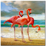 Flamingos Seaside Diamond Painting Kit - DIY