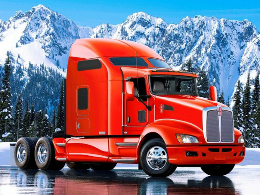 Red Truck Ice Diamond Painting Kit - DIY