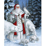Santa Claus Bear Diamond Painting Kit - DIY