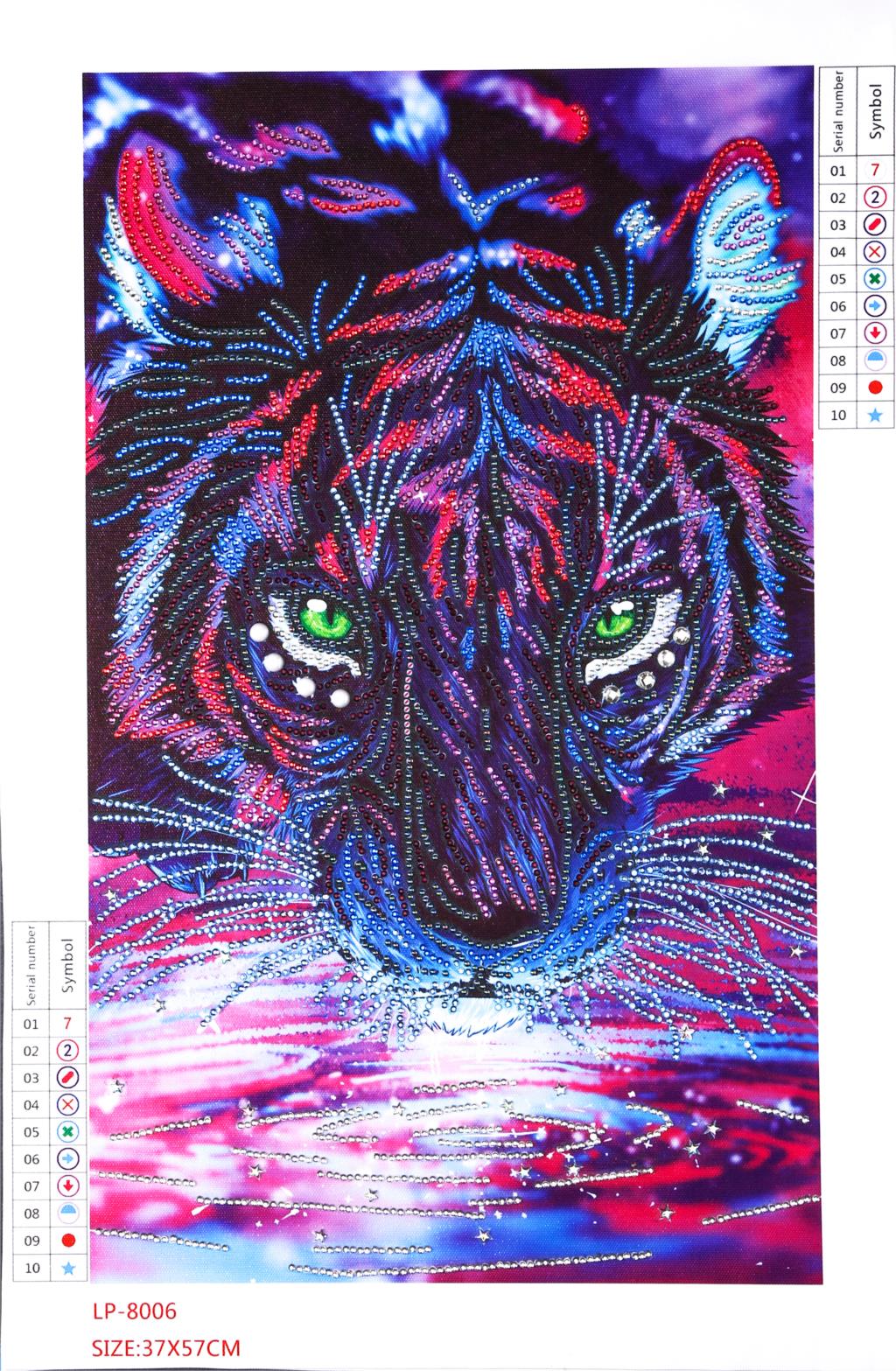 Special Shape Animal Tiger Diamond Painting Kit - DIY