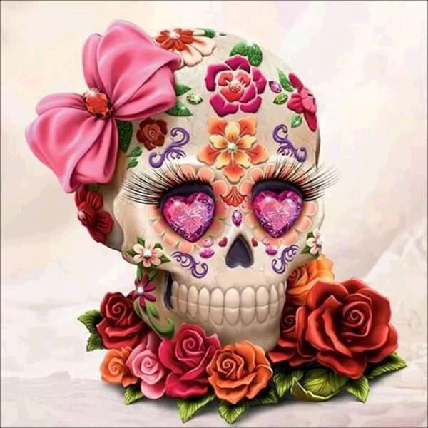 Skull Head Diamond Painting Kit - DIY