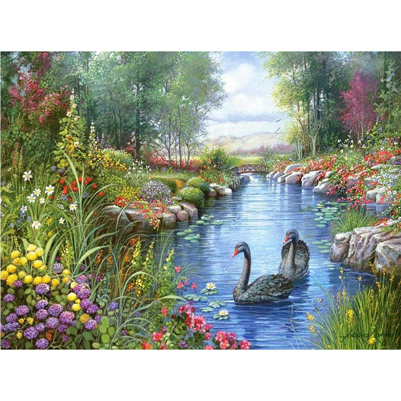 Spring scenery Diamond Painting Kit - DIY – Diamond Painting Kits