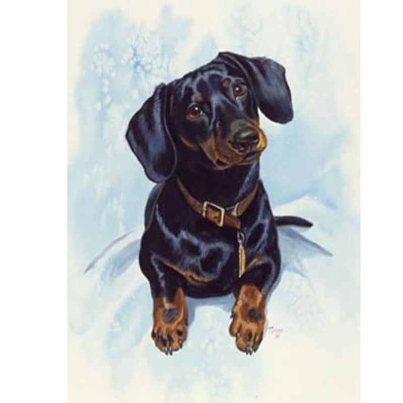 Diamond Art By Freestyle Diamond Dotting Dog Breeds Painting