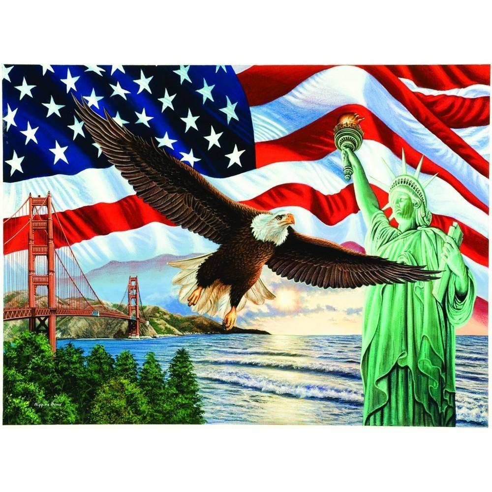 Eagle Liberty Statue Diamond Painting Kit - DIY
