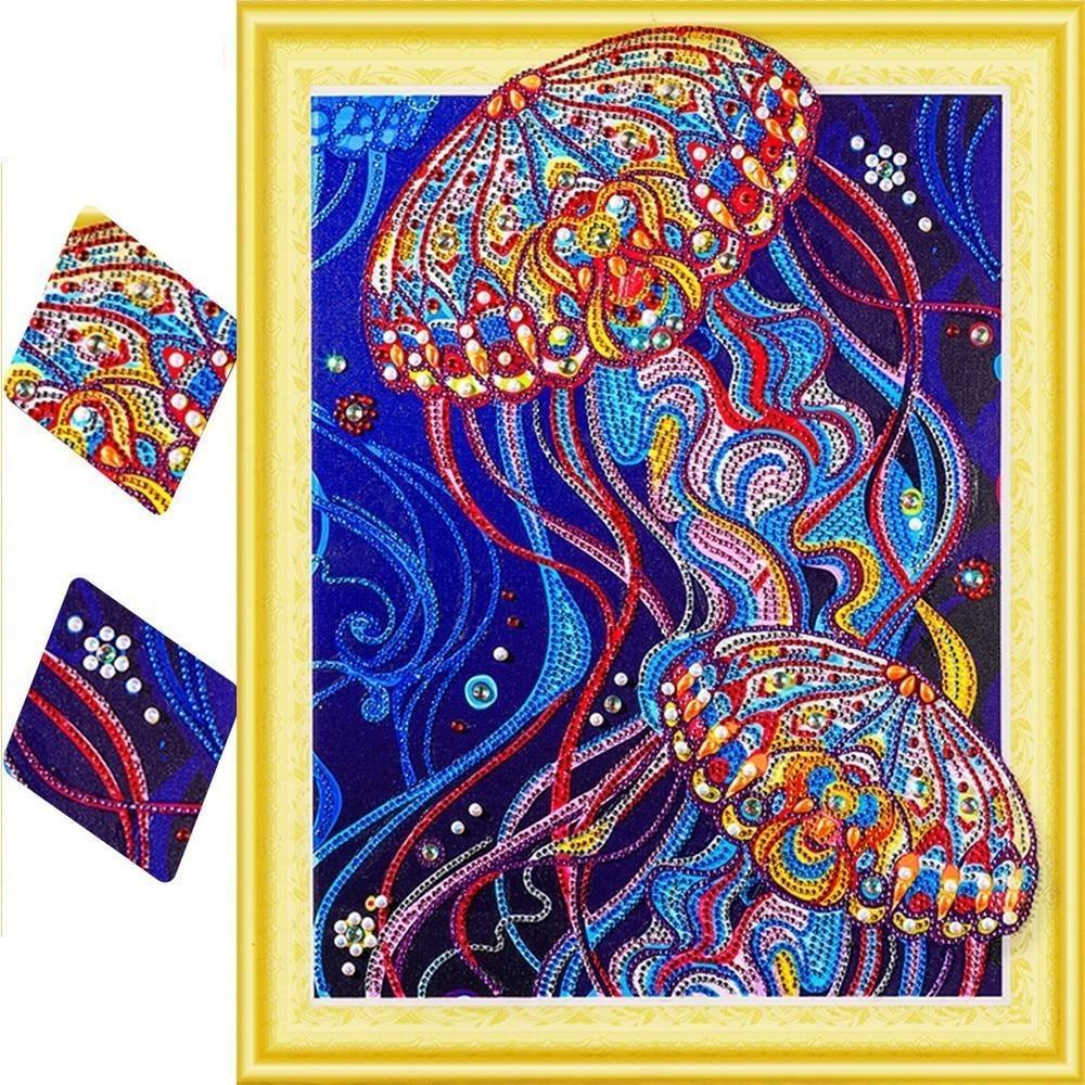 Special Shape Jellyfish Colorful Diamond Painting Kit - DIY – Diamond  Painting Kits