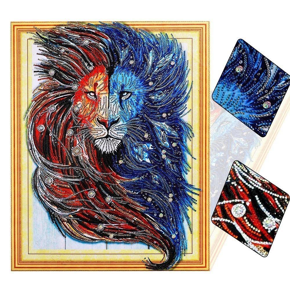 Lion Special Shaped Diamond Painting Kit - DIY