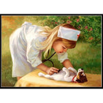 Nurse And Dog Diamond Painting Kit - DIY