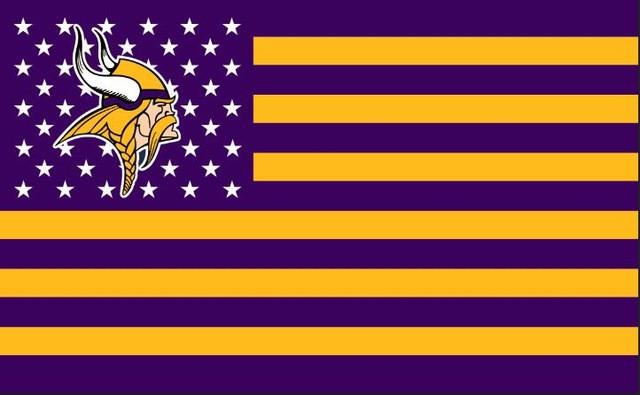 Minnesota Vikings Flag Diamond Painting Kit - DIY