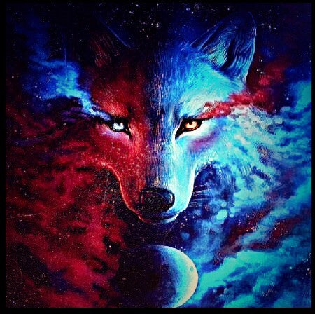 Colorful Wolf Diamond Painting Painting