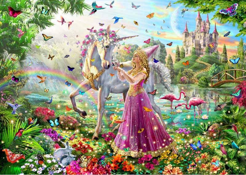 Princess And Unicorn Diamond Painting 