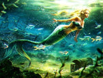 Mermaid Swimming Diamond Painting Kit - DIY